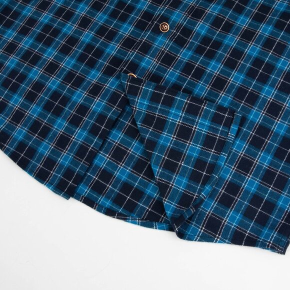 Flannel Shirt with Elbow Patch Pawprint - Picture 4 of 12